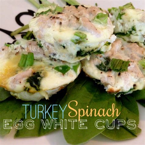 Turkey Spinach Egg White Cups SHAUNNA MARIE Healthy Breakfast