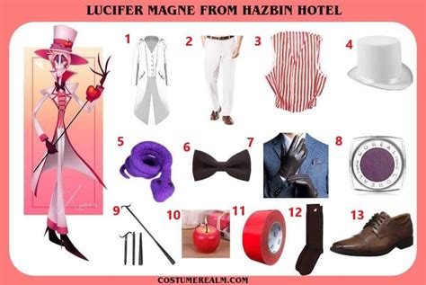 dress like lucifer magne from hazbin hotel lucifer magne costume lucifer magne halloween costume