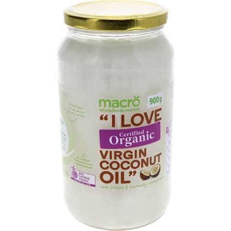 Macro Organic Coconut Oil 900g Bunch