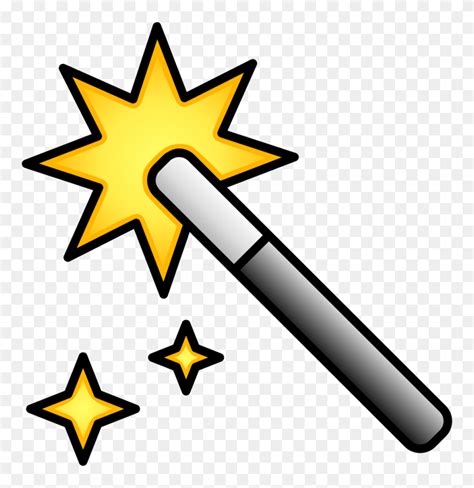 Magic Wand Icon Color Flipped Magic Wand Clipart Flyclipart