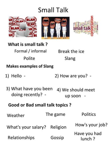 Small Talk Conversation Starters