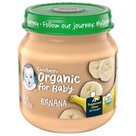 Gerber® 1st Foods Organic Banana Baby Food Jar 4 Oz Smiths Food And