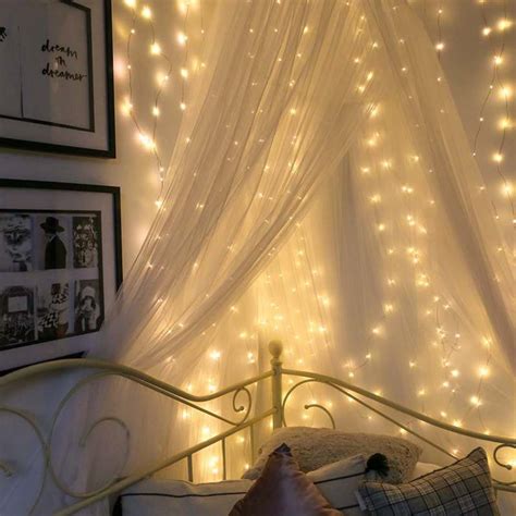 Aesthetic Room With Led Lights And Fairy Lights Dengan Santai