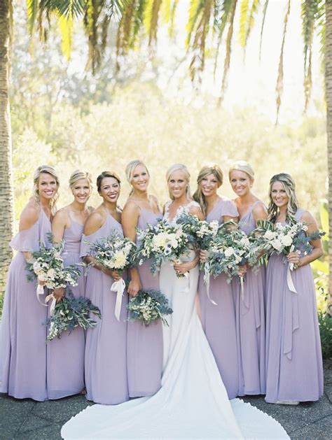 Bridesmaids In Dusty Lavender