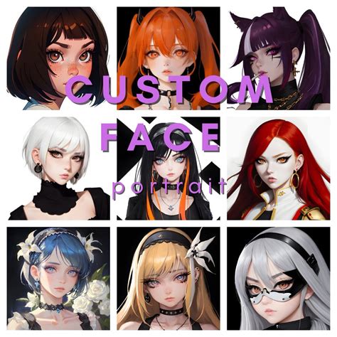Custom Anime Profile Picture Close Up Commission Anime Etsy