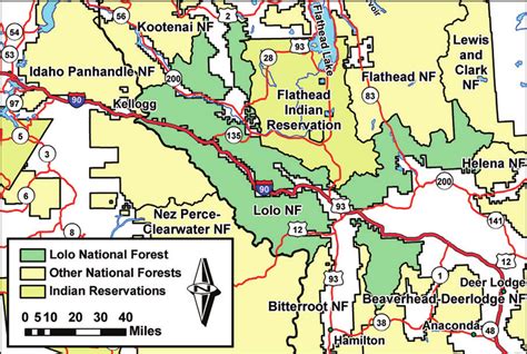 Location Map Of Lolo National Forest Download Scientific Diagram