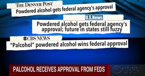 Just Add Water Powdered Alcohol May Hit The Shelves Soon Cbs News