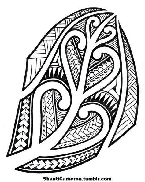 Maori Pattern Polynesian Tribal Tattoos Maori Tattoo Designs