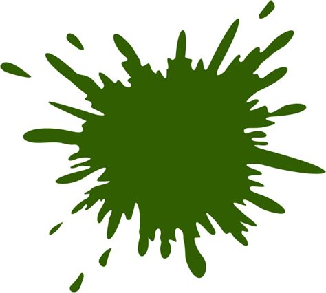 Dark Green Splash Clip Art At Vector Clip Art Online