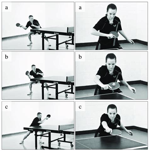 1 Example Forehand Topspin Stroke Sequence On The Left Side And A