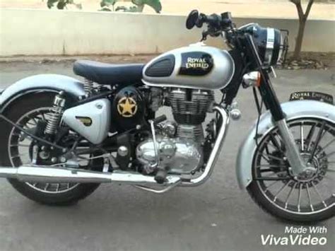 It is quite clear from its name that its engine capacity is approximately 350cc. Royal Enfield Classic 350 silver decent - YouTube
