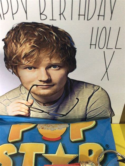 Ed Sheeran Personalised Happy Birthday Card 3d Anaglyph Card Etsy