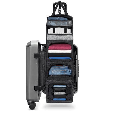 Carry On Closet Suitcase With Shelves Luggage Solgaard