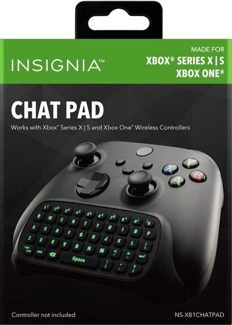Best Buy Insignia Chat Pad Controller Keyboard For Xbox Series X