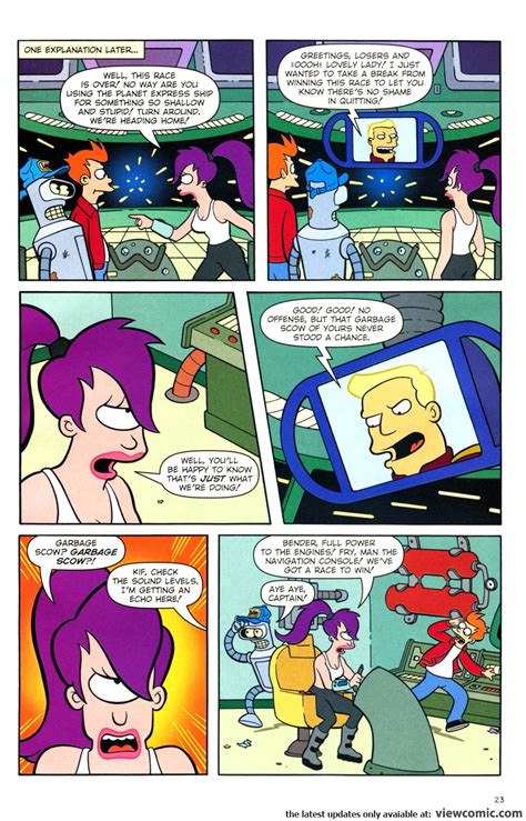 Futurama Comics The Fry And The Furious Read All Comics Online For Free