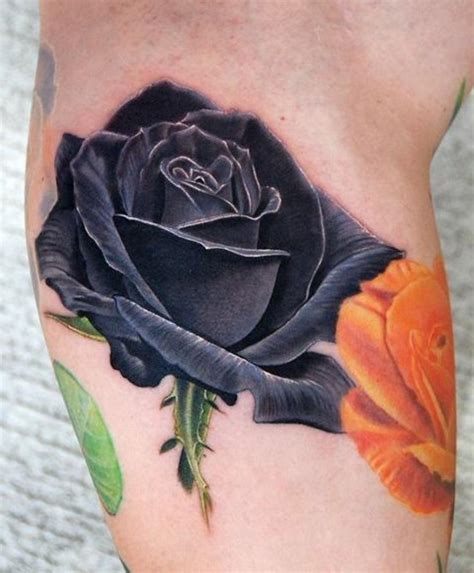 #rose tattoo #black and grey tattoo #black rose tattoo #black rose #tattoos. Black Rose realistic tattoo | Best Tattoo Ideas Gallery