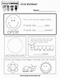 Circle Shape Worksheets For Kindergarten
