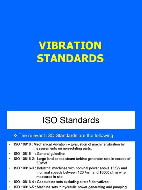Vibration Standards Iso 10816 Pdf Machines Turbine