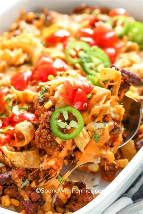 Frito Pie Is An Authentic Mexican Casserole Made From Taco Beef Kidney
