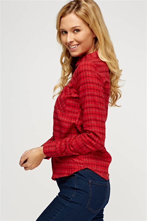 Red Checked Shirt Just 7