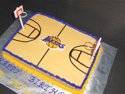 La Lakers Cakes Bryant Happy Birthday Caguy Cakes And Cupcakes Birthday Basketball