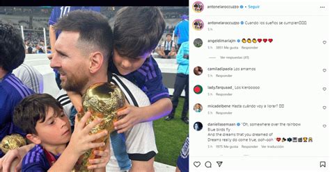 El Emotivo Posteo De Antonela Roccuzzo Para Lionel Messi Cuando Los Sueños Se Cumplen