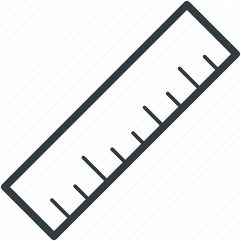 Geometry Measuring Tool Office Supplies Ruler School Supplies Icon
