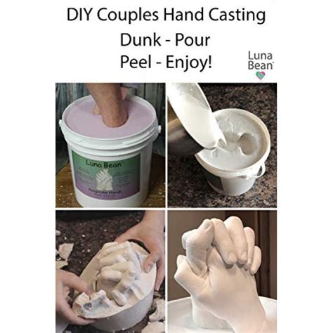 Luna Bean Large Keepsake Hands Casting Kit Diy Plaster