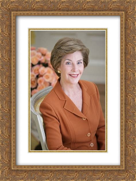 Lb Ie Laura Bush Official Portrait The Yellow Oval Residence
