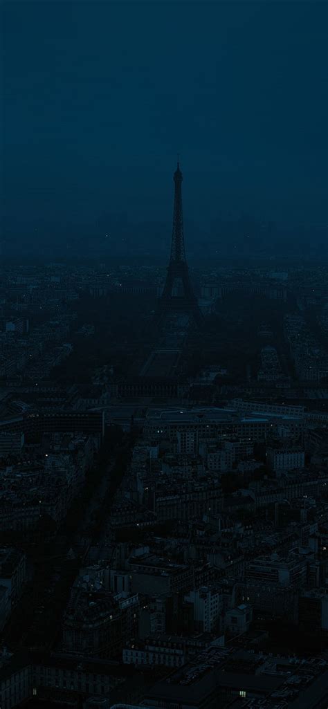 Paris Dark Blue City Iphone X Wallpapers Free Download