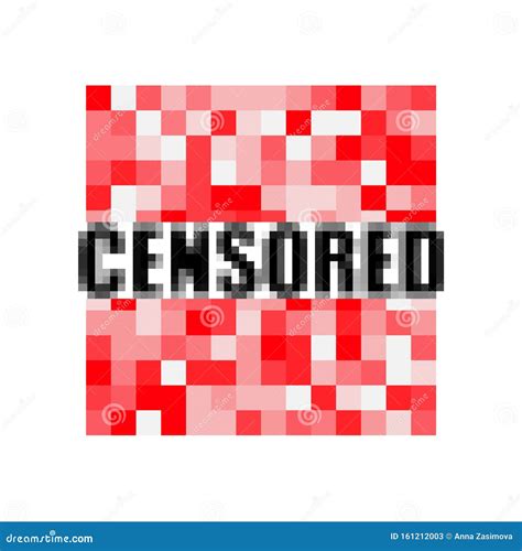 Censor Pixel Sign Bar Censorship Square Vector Graphic Blur Effect