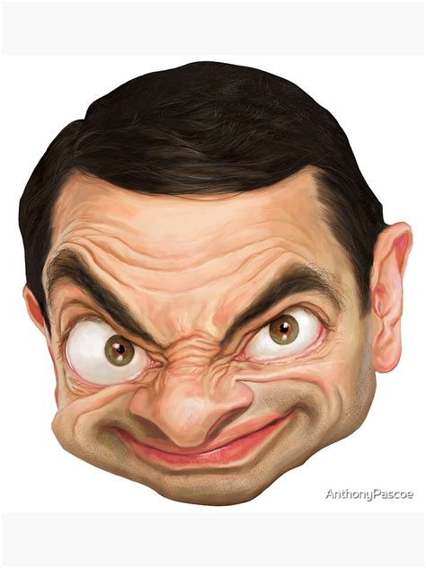 Mr Bean Cartoon Caricature Canvas Print For Sale By Anthonypascoe