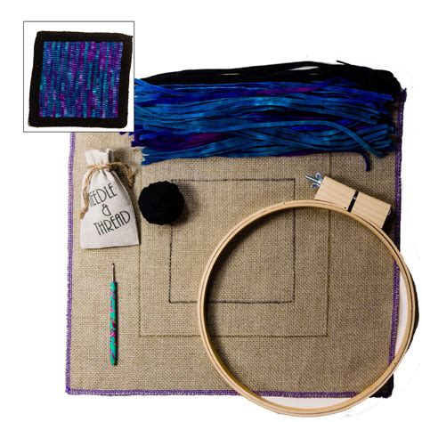 Van Goghs Flowers Rug Hooking Kit 4 Coasters Loopy Wool Supply