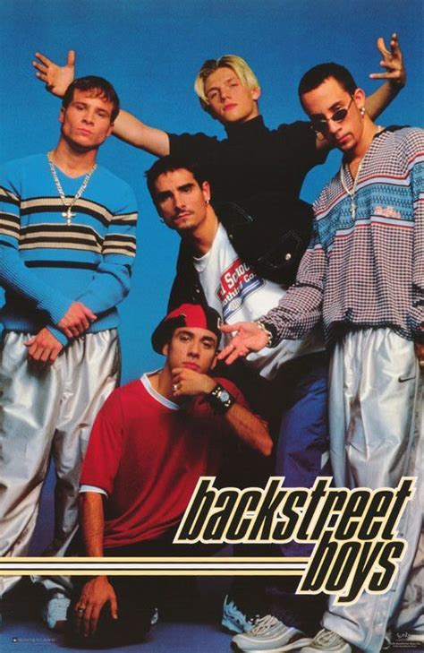 90s Music Poster Music Backstreet Boys All 5 Posed Vintage Music