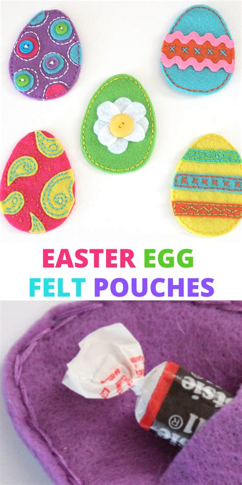 Easy Easter Felt Egg Pouches Craft Tutorial Diy Easy Easter Homemade