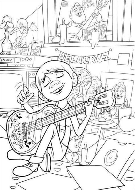 Coco, the new movie by walt disney pictures, comes out in theaters on november 22, but you can get your kids coloring the characters now with these official coco coloring pages! Kids-n-fun.com | 23 coloring pages of Coco