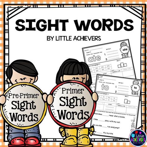 Sight Words Bundle Preprimer And Primer List Teaching Sight Words