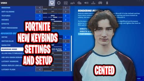 Cented Updated Fortnite Settings Keybinds New Sensitivity And Setup