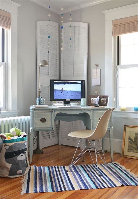 From desks to decor, create a working space in your home. 30 Gorgeous Shabby Chic Home Offices and Craft Rooms