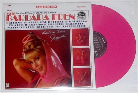 Miss Barbara Eden Pink Colored Vinyl Lp Autographed By Barbara