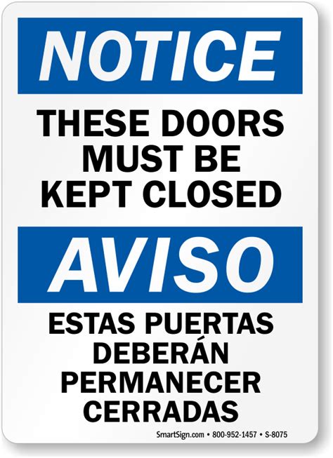 Funny Keep Door Closed Signs Please Close The Door Sign Classic