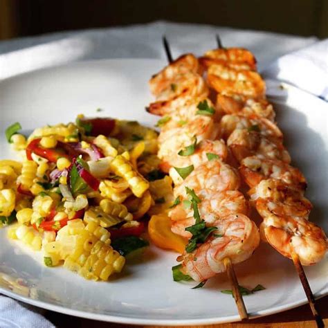 You have the most amazing and mouthwatering shrimp on sticks. Grilled Shrimp Skewers Recipe