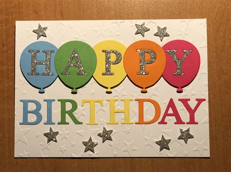 Happy Birthday Rainbow Balloons 🎈 🌈 Card Making Birthday Birthday