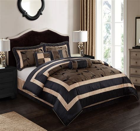 Comforters And Bedding Sets 2 Colors Queen 7 Piece Comforter Set King Bed