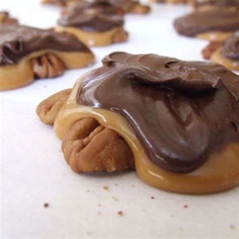 I also used white chocolate . Kraft Caramel Recipes Turtles / Recipe For Turtles Using ...