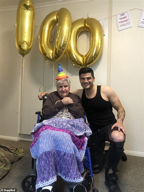 melbourne grandma demands a stripper for her 100th birthday and requests a full monty