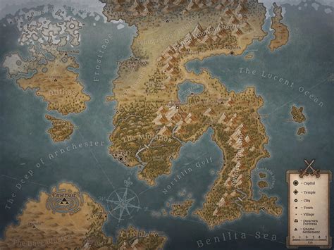 Artstation Fantasy World Map