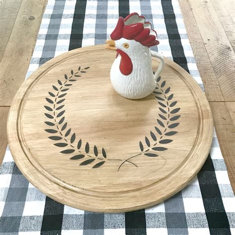 They are circular and placed in the centre of a table to share dishes easily among diners. Large Farmhouse Style Lazy Susan