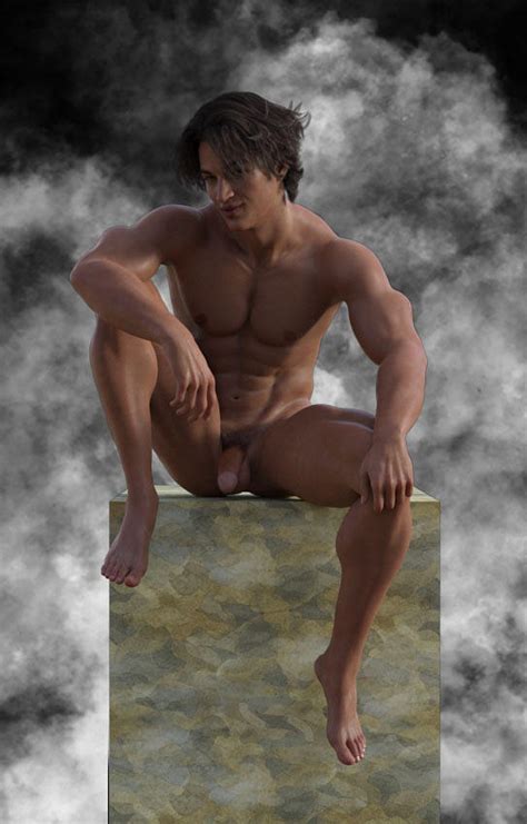 Nude Man 8 Digital Art By Barroa Artworks Fine Art America