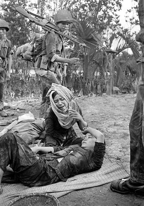 Vietnam War Civilian Wounded As South Vietnamese Troops Pa Flickr